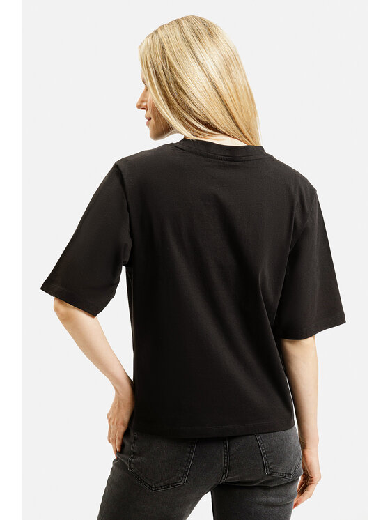 Cross Jeans Cross Jeans T-Shirt 56217-020 Czarny