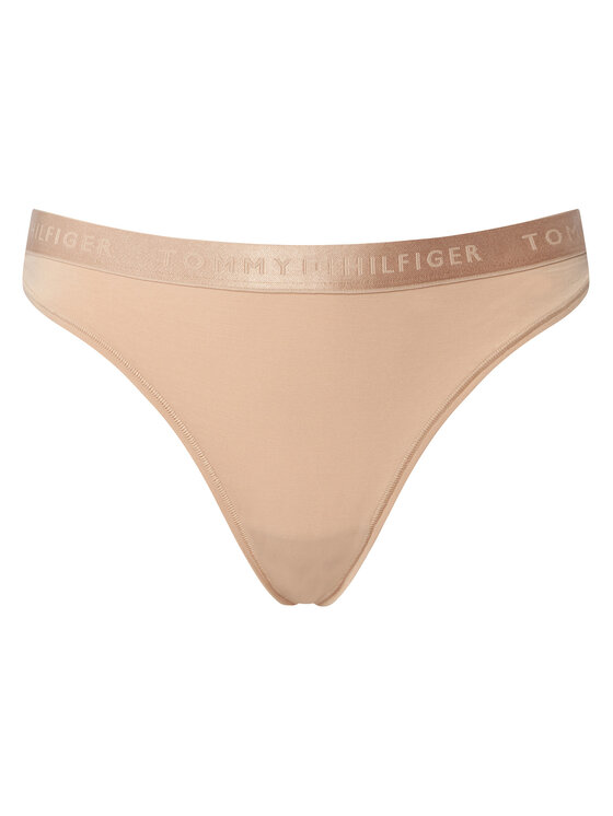 Tommy Hilfiger Tommy Hilfiger Kalhotky string UW0UW06260 Béžová