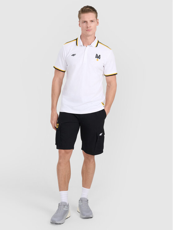 4F 4F Polo TEAMWEAR Biały Regular Fit
