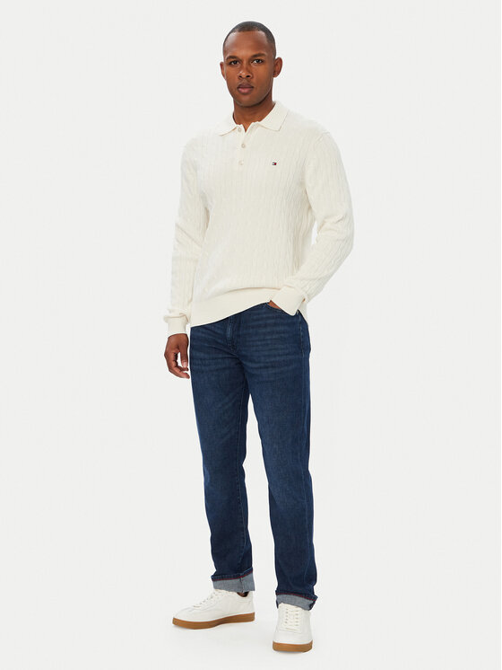 Tommy Hilfiger Tommy Hilfiger Пуловер Classic MW0MW41955 Кремав Regular Fit