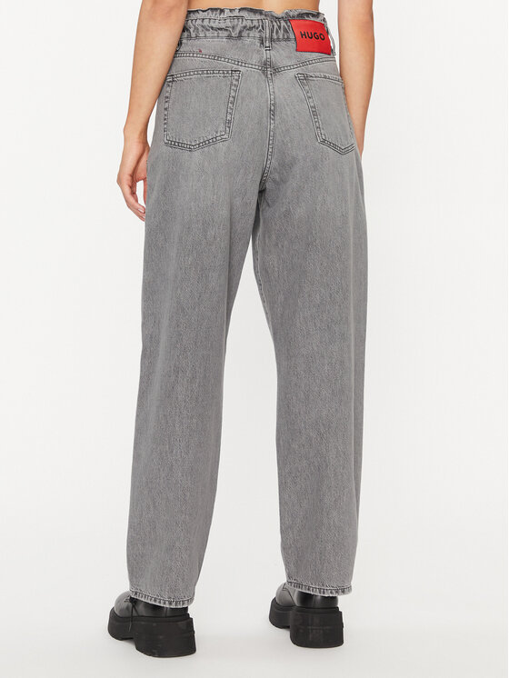 Hugo Hugo Jeansy 50498307 Šedá Relaxed Fit