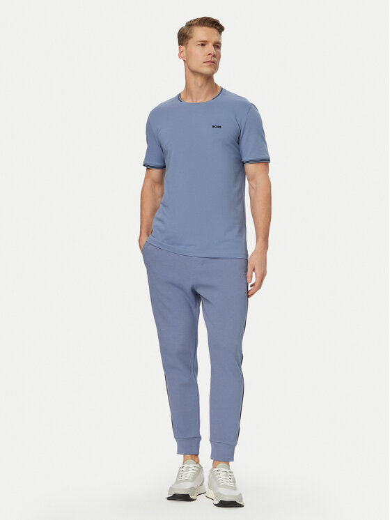 BOSS BOSS Tričko Taul 50521245 Svetlo modrá Regular Fit