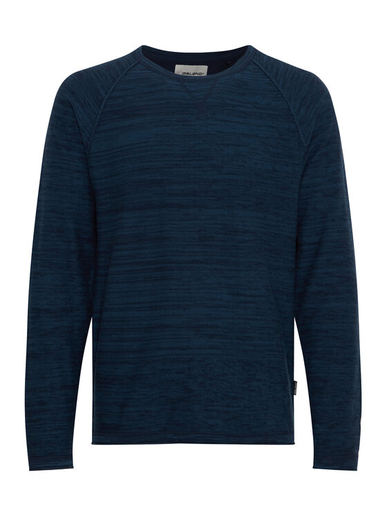 Blend Blend Džemper 20715849 Tamnoplava Regular Fit