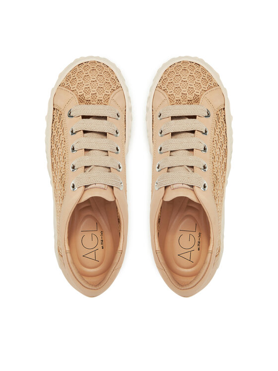 AGL AGL Sneakersy Magma Mesh D776007PGKA231G492 Brązowy
