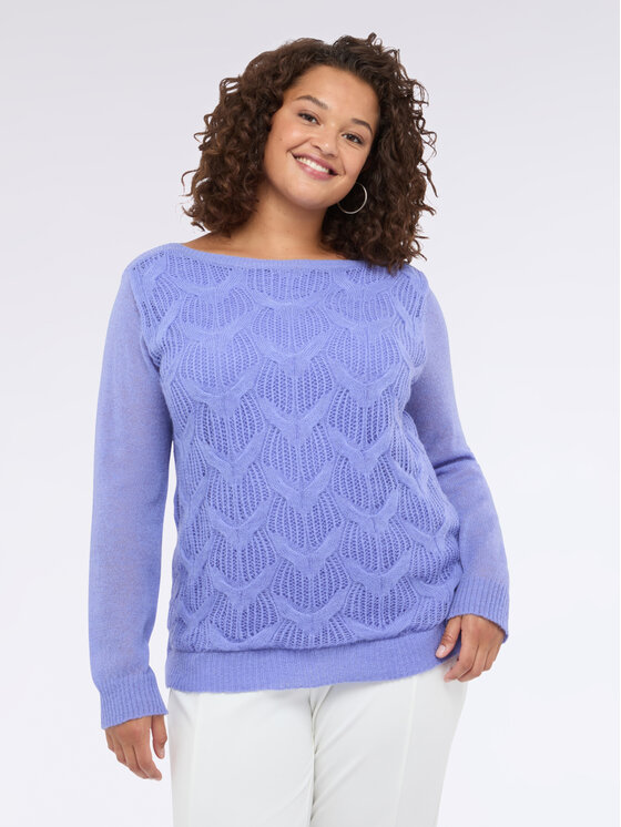 Fiorella Rubino Fiorella Rubino Cardigan M767L008152N009 Viola Boxy Fit