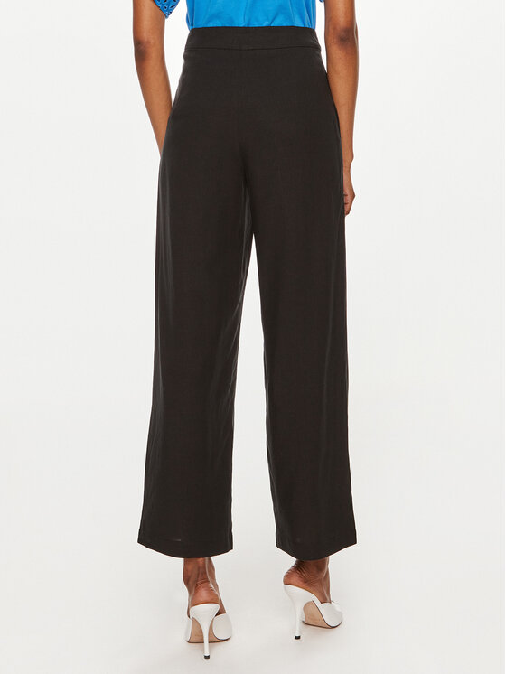 United Colors Of Benetton Pantaloni di tessuto 4ENBDF06Q Nero Relaxed Fit Modivo