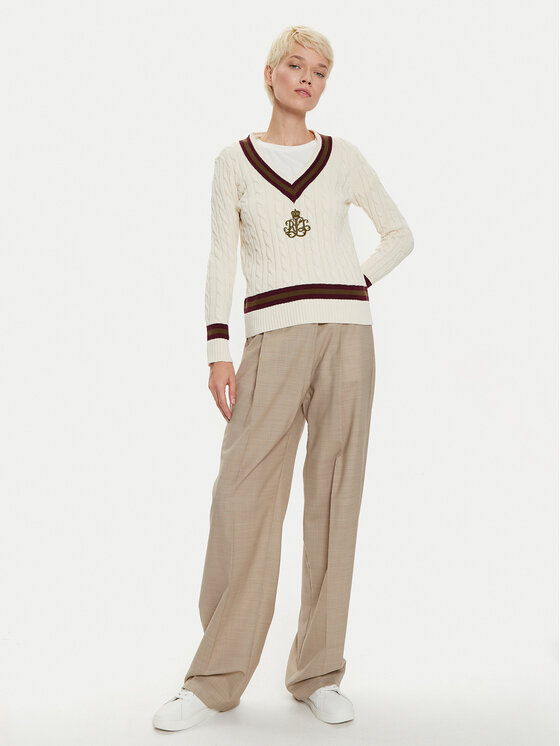 LAUREN RALPH LAUREN LAUREN RALPH LAUREN Пуловер 200951624002 Екрю Regular Fit