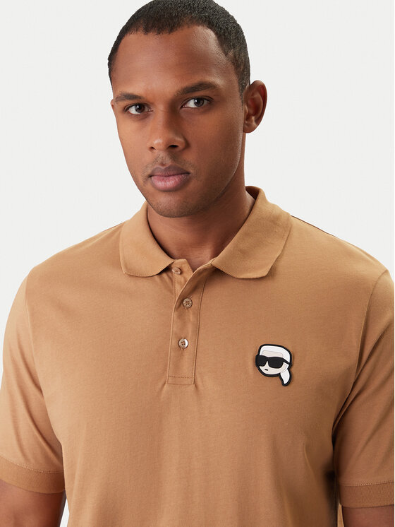 KARL LAGERFELD KARL LAGERFELD Polo marškinėliai 745710 561224 Smėlio Regular Fit