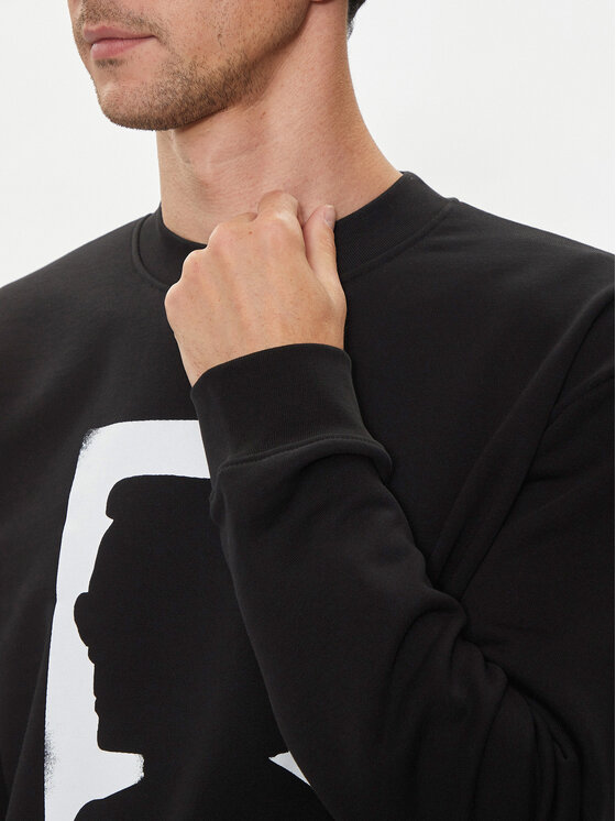 Karl Lagerfeld Jeans Karl Lagerfeld Jeans Sweatshirt 245D1807 Schwarz Regular Fit