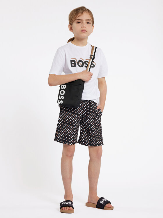 Boss Plavecké šortky J51019 S Čierna Regular Fit