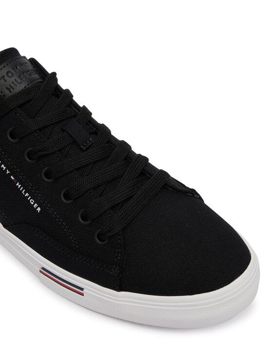 Tommy Hilfiger Tommy Hilfiger Tenisówki Vulc Core Rwb Long Lace Cvs FM0FM05813 Czarny