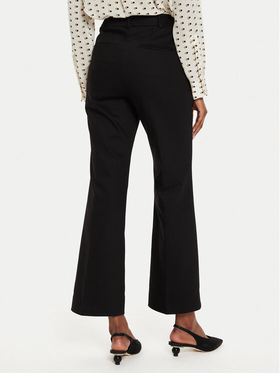 Marella Marella Bavlnené nohavice Kapok 2423136111 Čierna Regular Fit