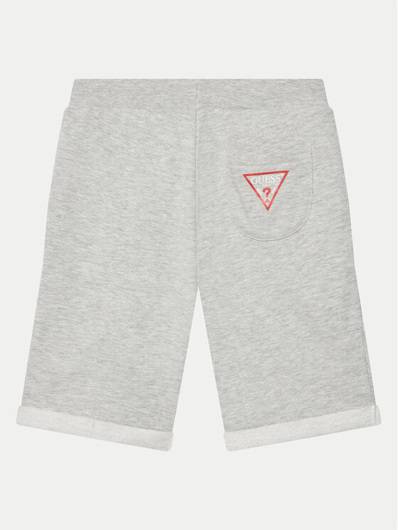 Guess Guess Bavlnené šortky L93Q25 KAUG0 Sivá Regular Fit