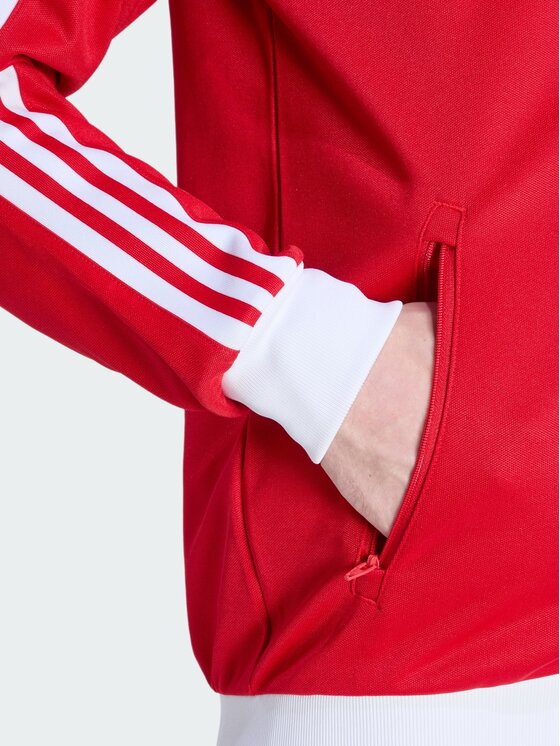 adidas adidas Bluza CLASSIC Czerwony Slim Fit