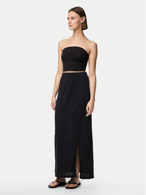 Pieces Pieces Fustă maxi Anora 17148786 Negru Regular Fit