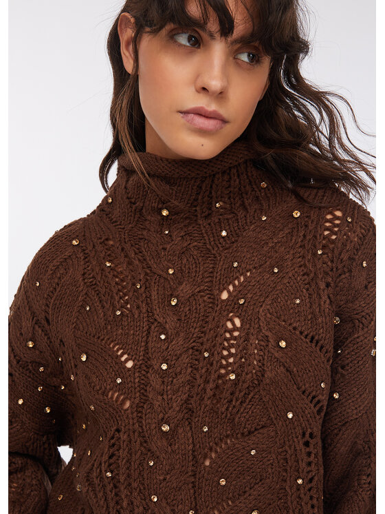 Liu Jo Liu Jo Maglione MF5451MA37R90915 Marrone Regular Fit