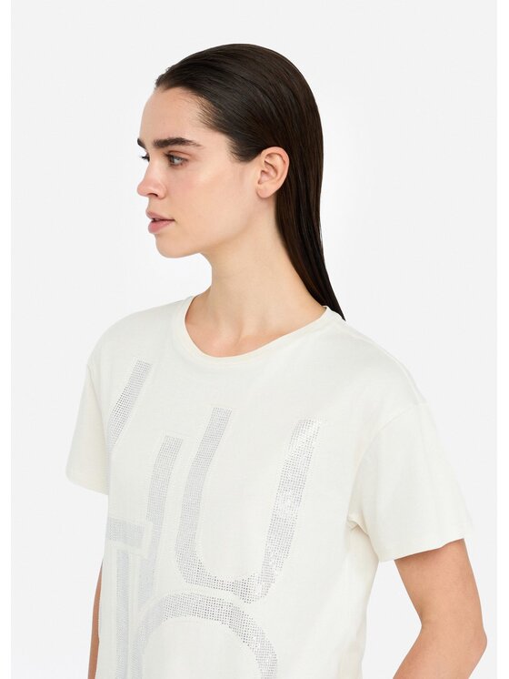 Liu Jo Liu Jo T-shirt TF5184JS923M9811 Bianco Regular Fit