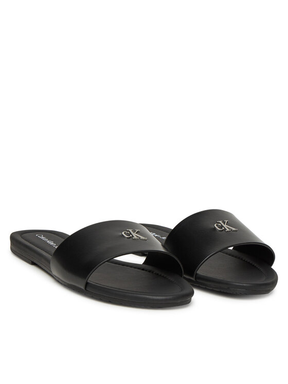 Calvin Klein Jeans Calvin Klein Jeans Шльопанці Flat Sandal Slide Mg YW0YW01697 Чорний