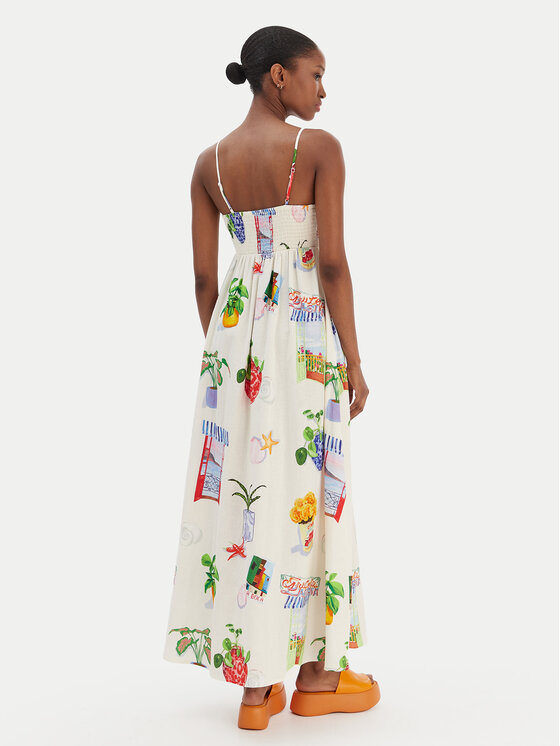 Seafolly Seafolly Sommerkleid La Boca 55597-DR Écru Regular Fit