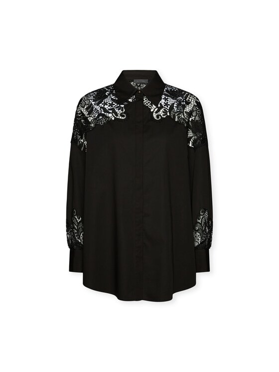Elena Mirò Elena Mirò Camicia 5142P100201N033 Nero Over Fit