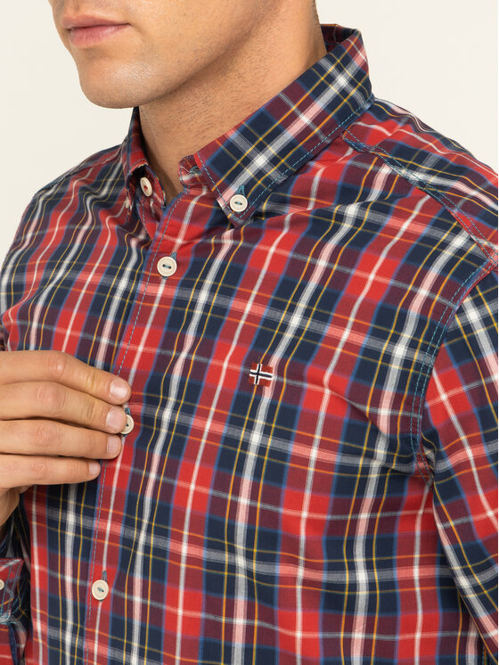 Napapijri Napapijri Camicia Goayo N0YITV1 Rosso Regular Fit