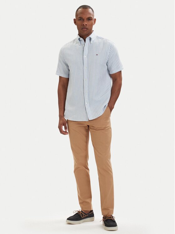 Tommy Hilfiger Tommy Hilfiger Hemd MW0MW42449 Hellblau Regular Fit