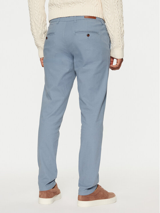 Jack & Jones Jack & Jones Chino kalhoty Marco 12206198 Modrá Slim Fit