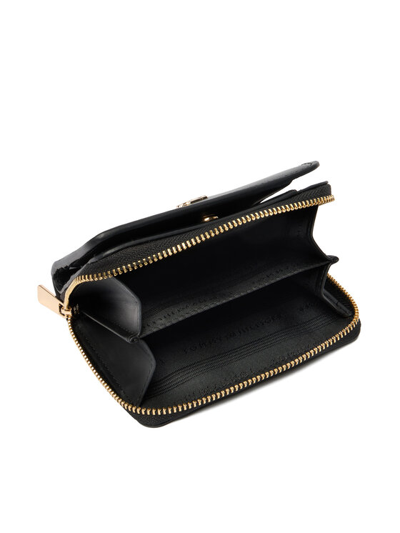 Tommy Hilfiger Tommy Hilfiger Набір гаманець і брелок Med Za W/Flap + Charm AW0AW18041 Чорний