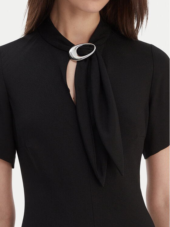 HUGO HUGO Коктейльна сукня Kiweni 50554051 Чорний Slim Fit