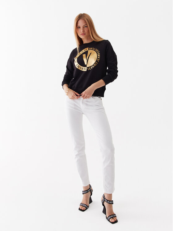 Versace Jeans Couture Bluză 74HAIT10 Negru Regular Fit 74HAIT10 imagine noua