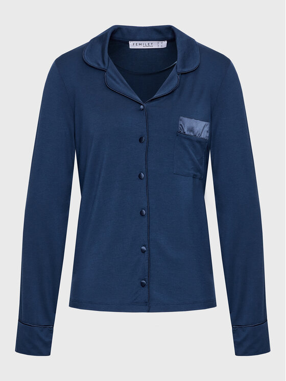 Maglietta del pigiama FNB050 Blu scuro Regular Fit...
