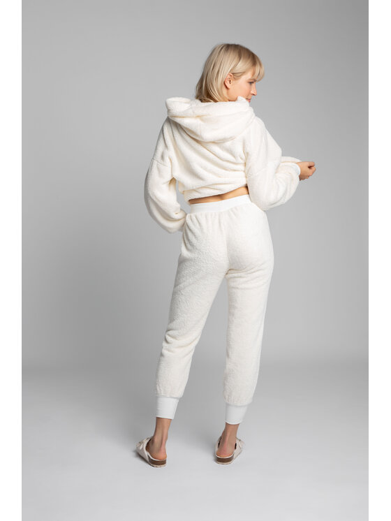 LaLupa LaLupa Spodnie piżamowe LA004 Biały Comfortable Fit