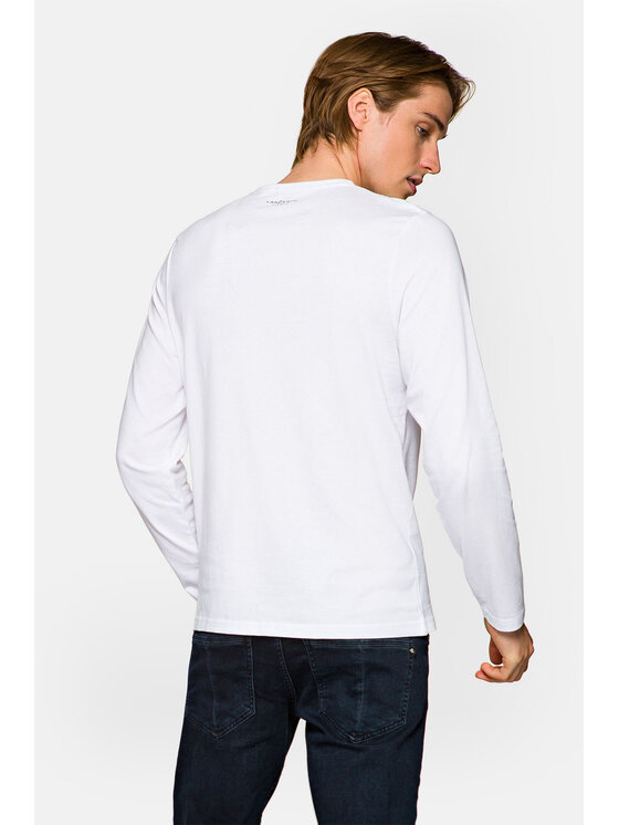 Lancerto Lancerto Longsleeve Benjamin Biały Regular Fit