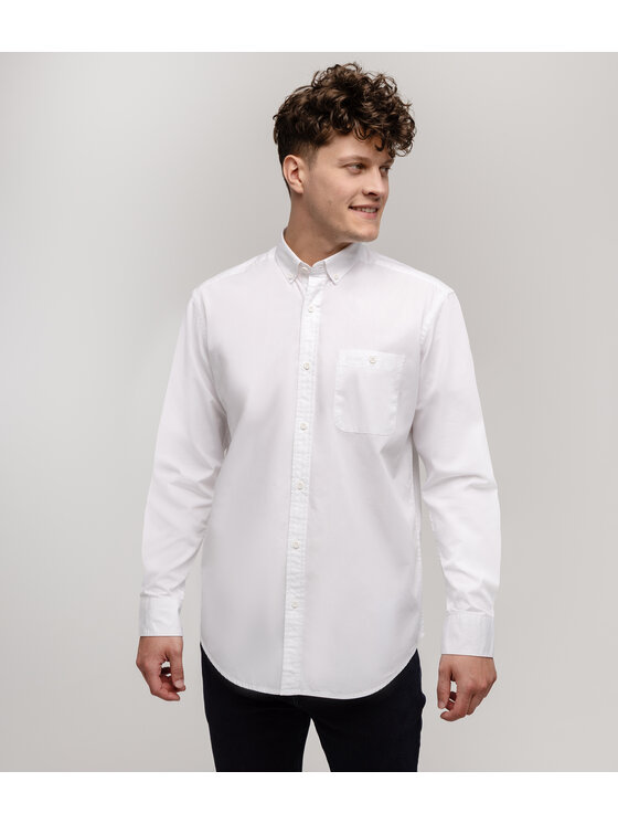 Lee Cooper Lee Cooper Koszula NEW TENBY Biały Comfort Fit