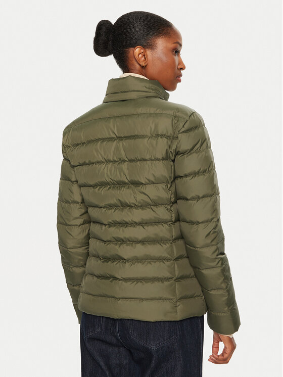 Tommy Hilfiger Tommy Hilfiger Pūkinė striukė DW0DW18312 Žalia Slim Fit