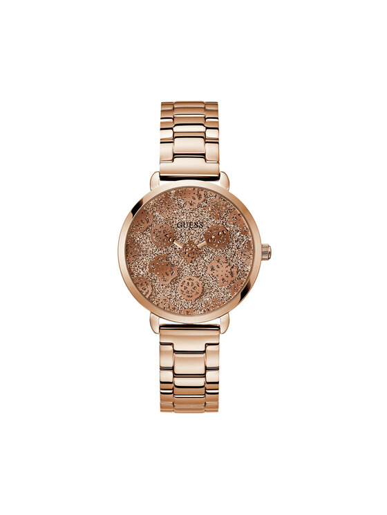 Guess Pulkstenis GW0670L4 Rozā zelts