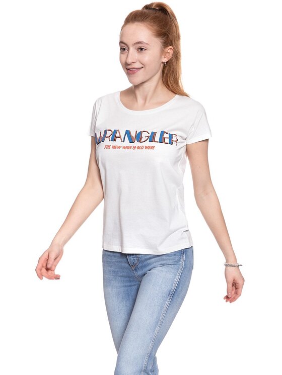 Wrangler Wrangler T-shirt T-SHIRTS SS Bianco Regular Fit