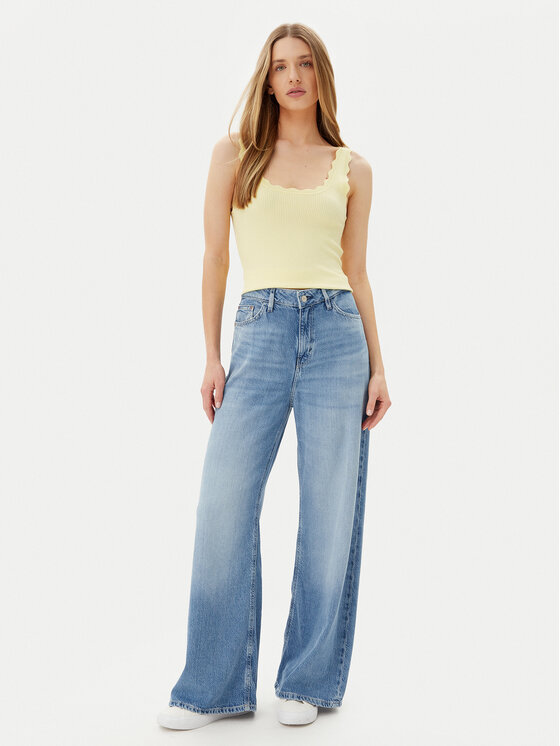 JDY JDY Top Nanna 15290585 Žuta Slim Fit