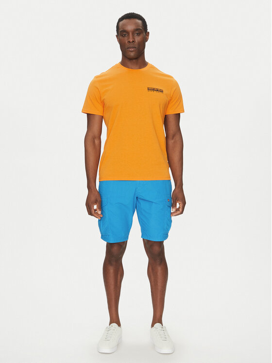 Napapijri Napapijri T-Shirt S-Vignoni NP0A4ILX Pomarańczowy Regular Fit