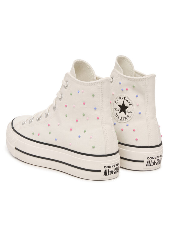 Converse Converse Plátěnky Chuck Taylor All Star Lift Platform Mini Studs A19140C Écru