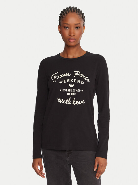 Weekend Max Mara Weekend Max Mara Bluză Alias 2525946042 Negru Regular Fit