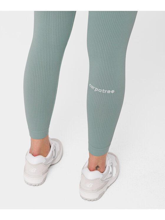 Carpatree Carpatree Legginsy Rib leggings Zielony Fitted Fit