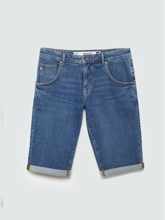BIG STAR BIG STAR Kurtka jeansowa CONNER Granatowy Basic Fit