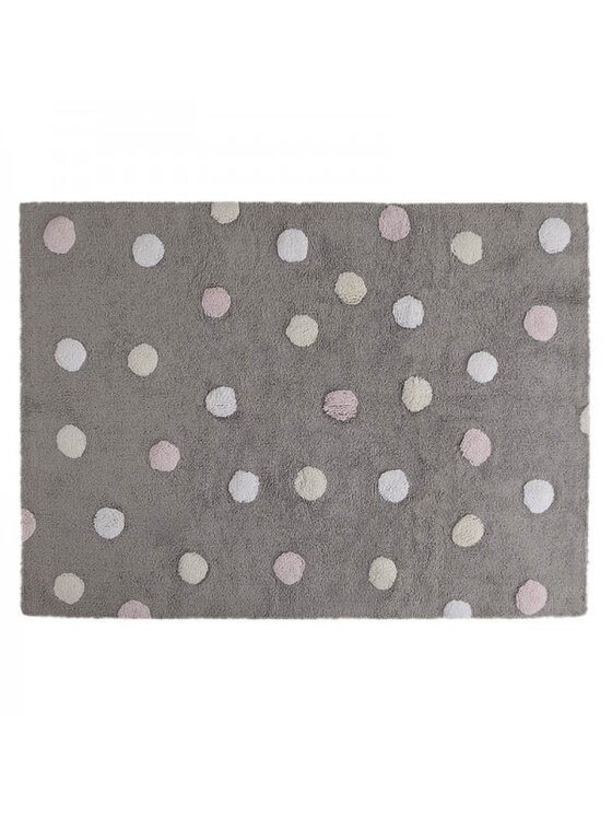 Dywan dziecięcy Lorena Canals, Dywan Bawełniane Topos Tricolor Grey Pink 120x160 cm
