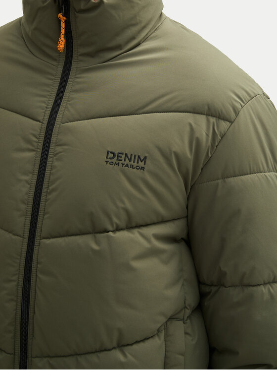 Tom Tailor Denim Tom Tailor Denim Zimné bundy 1041776 Zelená Relaxed Fit