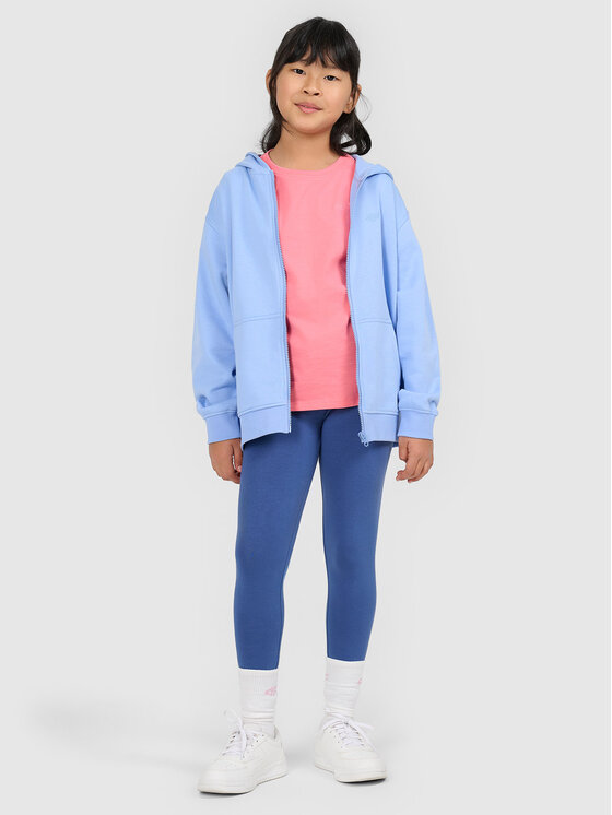 4F 4F T-Shirt BASIC+ Różowy Regular Fit