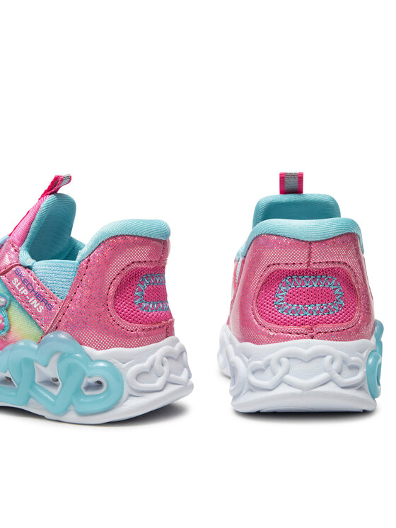 Skechers Skechers Superge Infinite Heart Lights 303755N/PKMT Srebrna