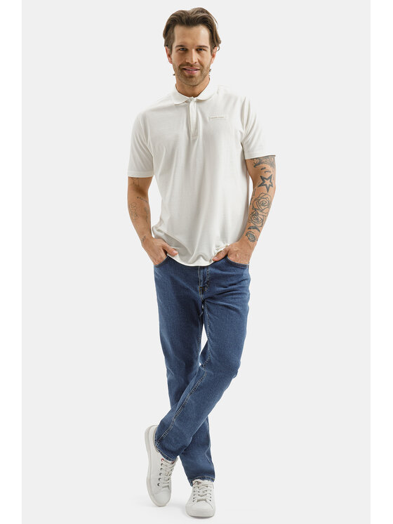 Cross Jeans Cross Jeans Polo 16175-028 Beżowy Regular Fit