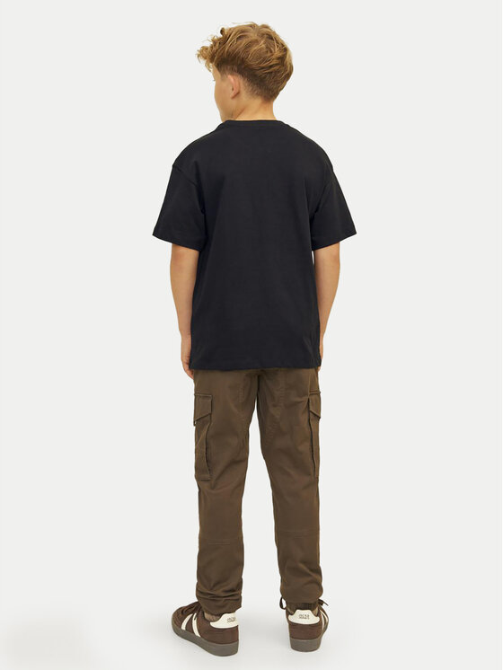 Jack&Jones Junior Jack&Jones Junior Тишърт Caleb 12258924 Черен Relaxed Fit