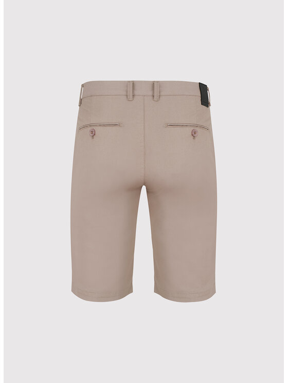 Pako Lorente Pako Lorente Szorty materiałowe P24SF-WS-005 Beżowy Classic Fit